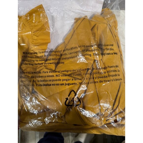 Sharagano Womens Faux Wrap Dress Gold Ray Size 16 - Picture 4 of 6